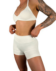 White Sculpt Shorts