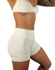 White Sculpt Shorts