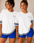 womens oversized tee - White by The Fit Collection, view 3