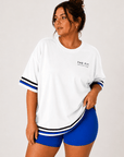 womens oversized tee - White by The Fit Collection, view 1