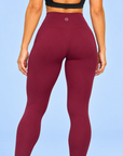 Athletic Club, High-Waisted Leggings - Mulberry