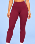 Athletic Club, High-Waisted Leggings - Mulberry