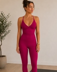 womens sculpt singlet - Berry Fuchsia by The Fit Collection, view 3