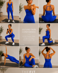 womens sculpt singlet - Electric Blue by The Fit Collection, view 5