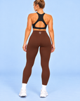 Athletic Club, High-Waisted Leggings - Espresso