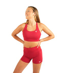 The Fit Sculpt Support Sports Bra – Cherry Red