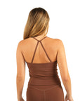 The Fit SecondSkin Active Singlet – Chocolate Brown