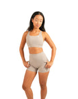 The Fit Sculpt High-Rise Bike Shorts – Dove Grey