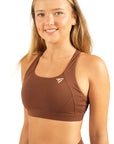 The Fit Sculpt Support Sports Bra – Chocolate Brown