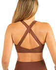 The Fit Sculpt Support Sports Bra – Chocolate Brown