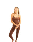 The Fit Sculpt High-Rise Leggings – Chocolate Brown