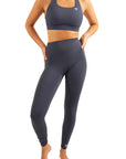 The Fit Sculpt High-Rise Pocket Leggings – Navy Blue