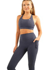 The Fit Sculpt High-Rise Pocket Leggings – Navy Blue