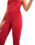 The Fit Sculpt High-Rise Leggings – Cherry Red