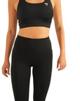 The Fit Sculpt Support Sports Bra – Jet Black