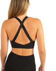 The Fit Sculpt Support Sports Bra – Jet Black