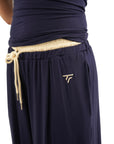 The Fit Sailor Blue & Cream Drawstring Lounge Pants