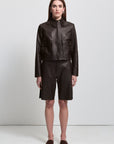 Women's The Audrey Jacket - Raw by Raw, Espresso Leather