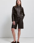 Women's The Audrey Jacket - Raw by Raw, Espresso Leather