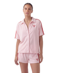 The Fit Collection – Oversized Fairyfloss Pink Terry Towelling Shirt