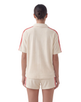 The Fit Collection – Oversized Vanilla Cream Terry Towelling Shirt