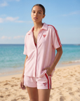 The Fit Collection – Oversized Fairyfloss Pink Terry Towelling Shirt