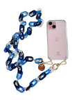 The Fit Collection - Tri Blu Resin phone lanyard