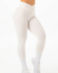 RYDERWEAR NKD Cross Waist Band Leggings - Vanilla