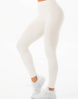 RYDERWEAR NKD V Scrunch Leggings - Vanilla