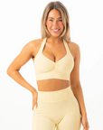 RYDERWEAR NKD Scrunch Halter Bra - Limoncello