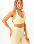 RYDERWEAR NKD Scrunch Halter Bra - Limoncello