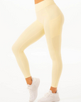 RYDERWEAR NKD V Scrunch Leggings with pocket - Limoncello