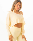 RYDERWEAR Slouchy Off Shoulder Top - Limoncello