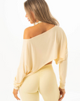 RYDERWEAR Slouchy Off Shoulder Top - Limoncello