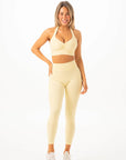 RYDERWEAR NKD V Scrunch Leggings with pocket - Limoncello