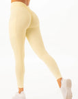 RYDERWEAR NKD V Scrunch Leggings with pocket - Limoncello