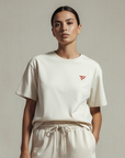 The Fit Collection Oversized Tee - Cream