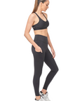 Tully Lou - Pocket Compression Active Pant Wide Waistband