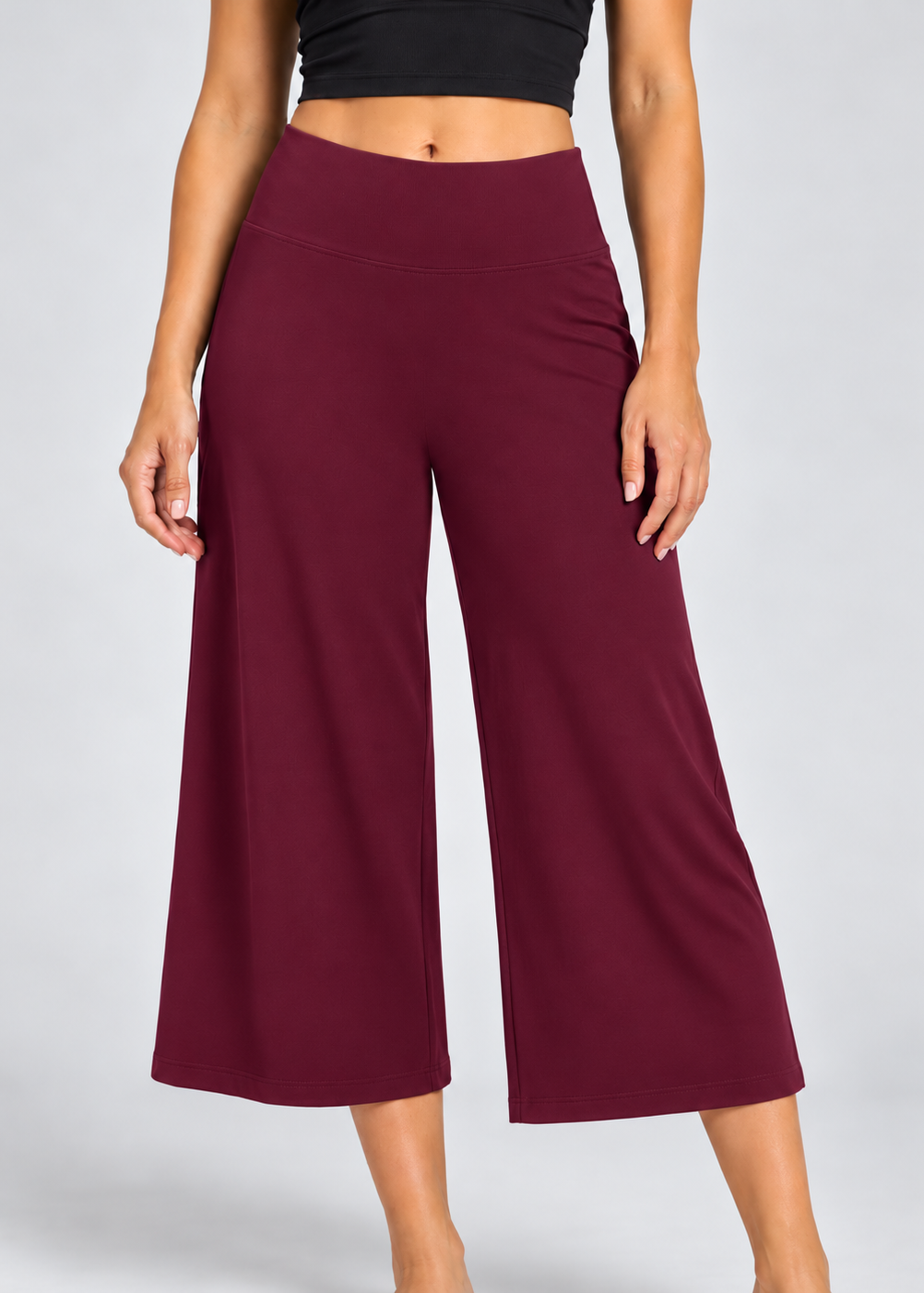 CAPRI WIDE LEG PANTS – WOMEN'S CROPPED WIDE LEG PANTS