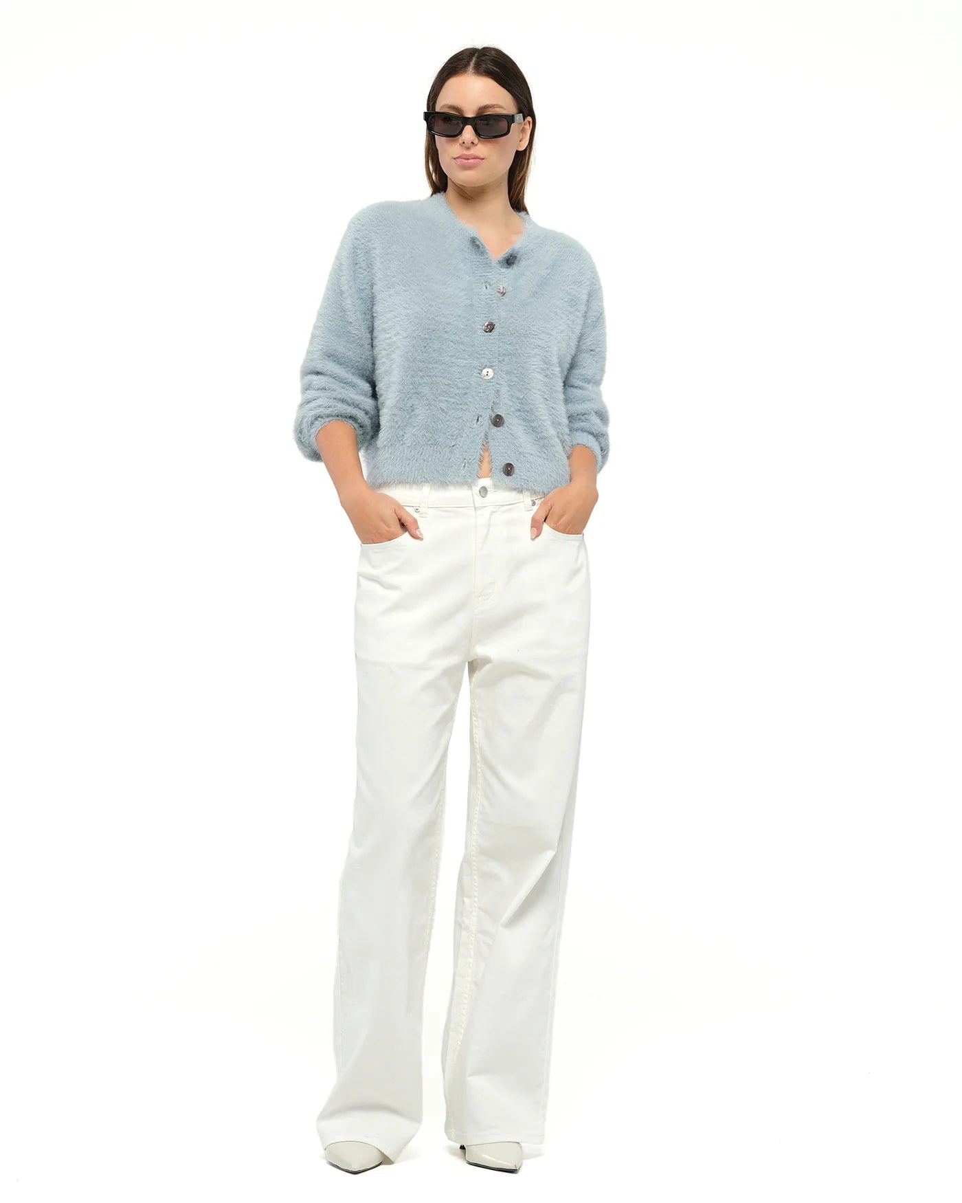 Jac and Mooki - Camille Cardigan - Baby Blue