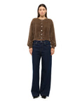 JACANDMOOKI- Women's Camille Cardigan - Mocha