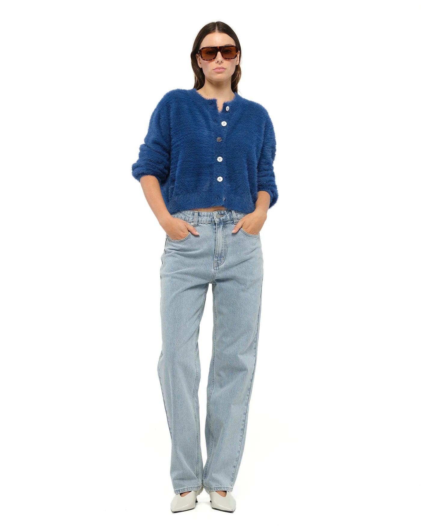 Jac and Mooki - Camille Cardigan - Galaxy Blue