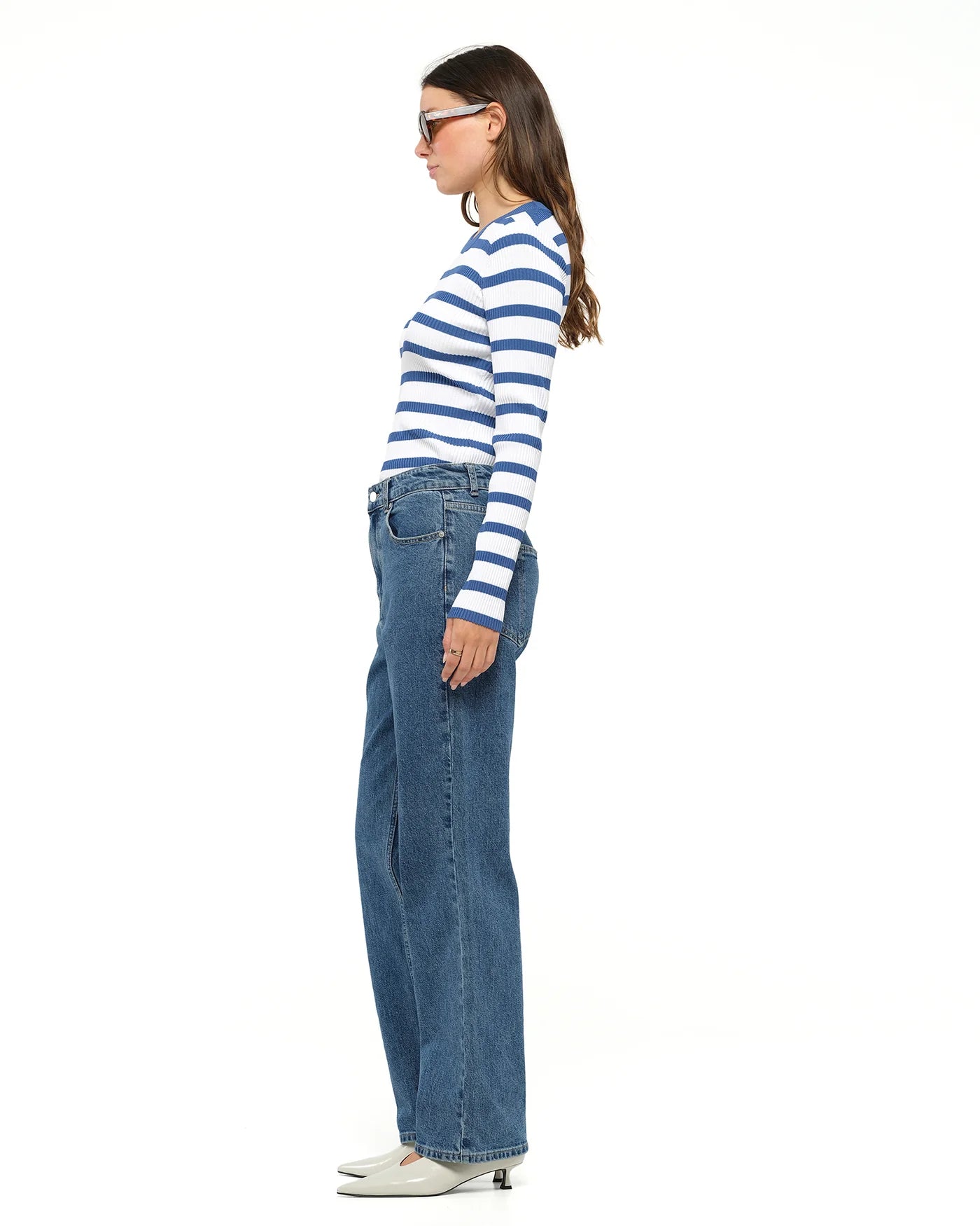 Jac and Mooki - Amelie Knit - Galaxy Blue Stripe