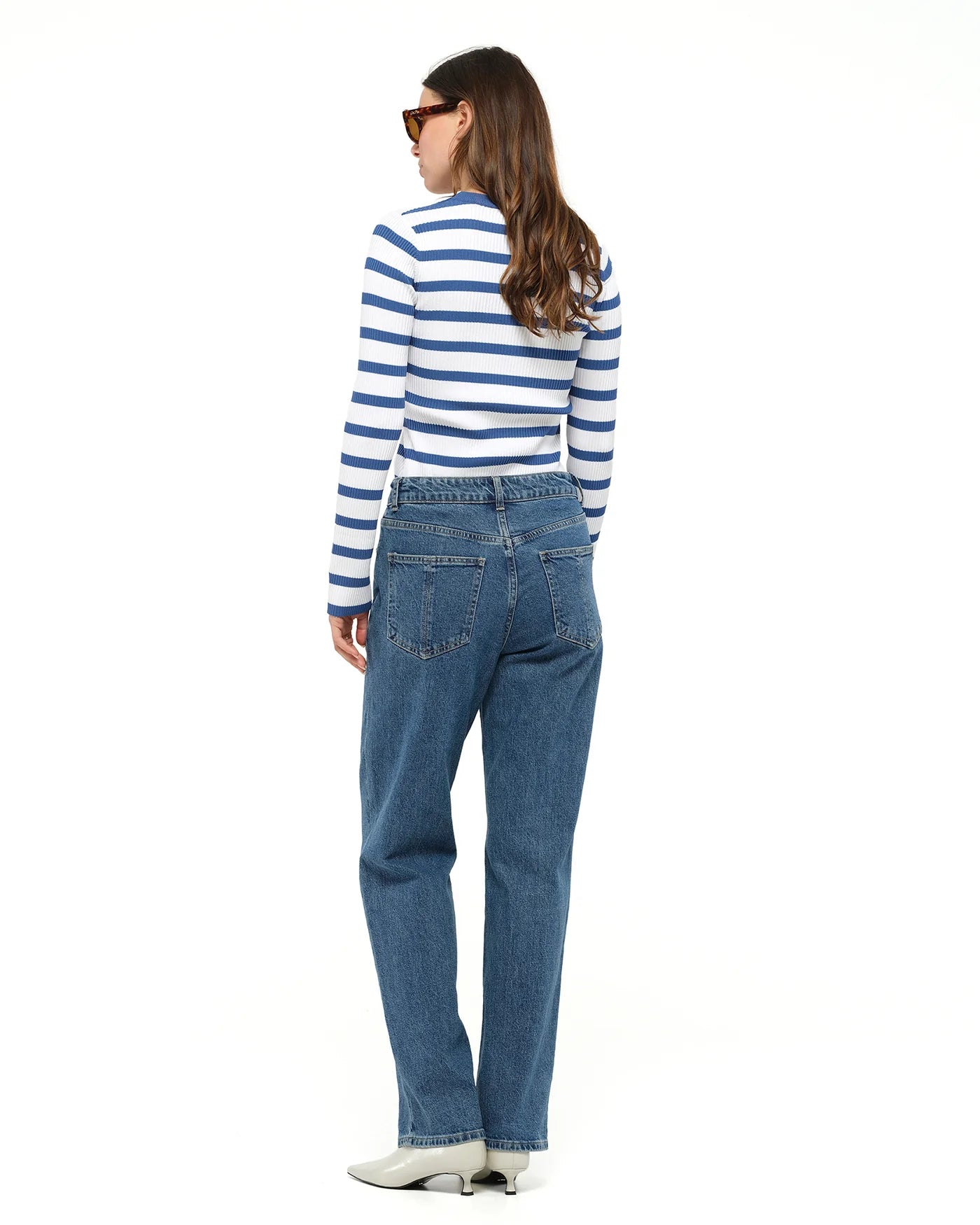 Jac and Mooki - Amelie Knit - Galaxy Blue Stripe