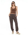 JACANDMOOKI - Women's HAILEY TRACK PANT cocoa