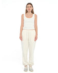 JACANDMOOKI Women's HAILEY TRACK PANT vanilla