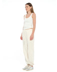 JACANDMOOKI Women's HAILEY TRACK PANT vanilla