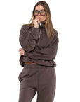 JACANDMOOKI - Women's GIGI SWEATSHIRT cocoa