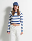 JACANDMOOKI - Women's Amelie Knit - Galaxy Blue Stripe