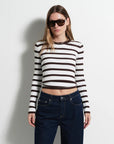 JACANDMOOKI - Women's Amelie Knit - Espresso Stripe